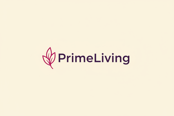Logo PrimeLiving con colores de marca