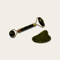Rodillo Facial de Jade y Gua Sha